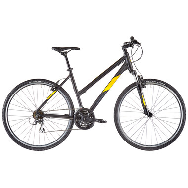 SERIOUS CEDAR TRAPEZ Women's Hybrid Bike Black/Yellow 2020 0